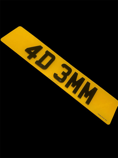 4D 3mm Acrylic (Pair)